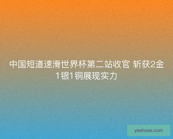 中国短道速滑世界杯第二站收官 斩获2金1银1铜展现实力